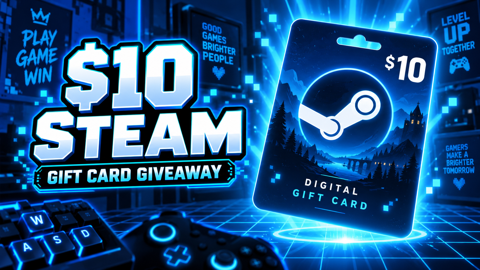 Win a $10 Steam Gift Card prize preview