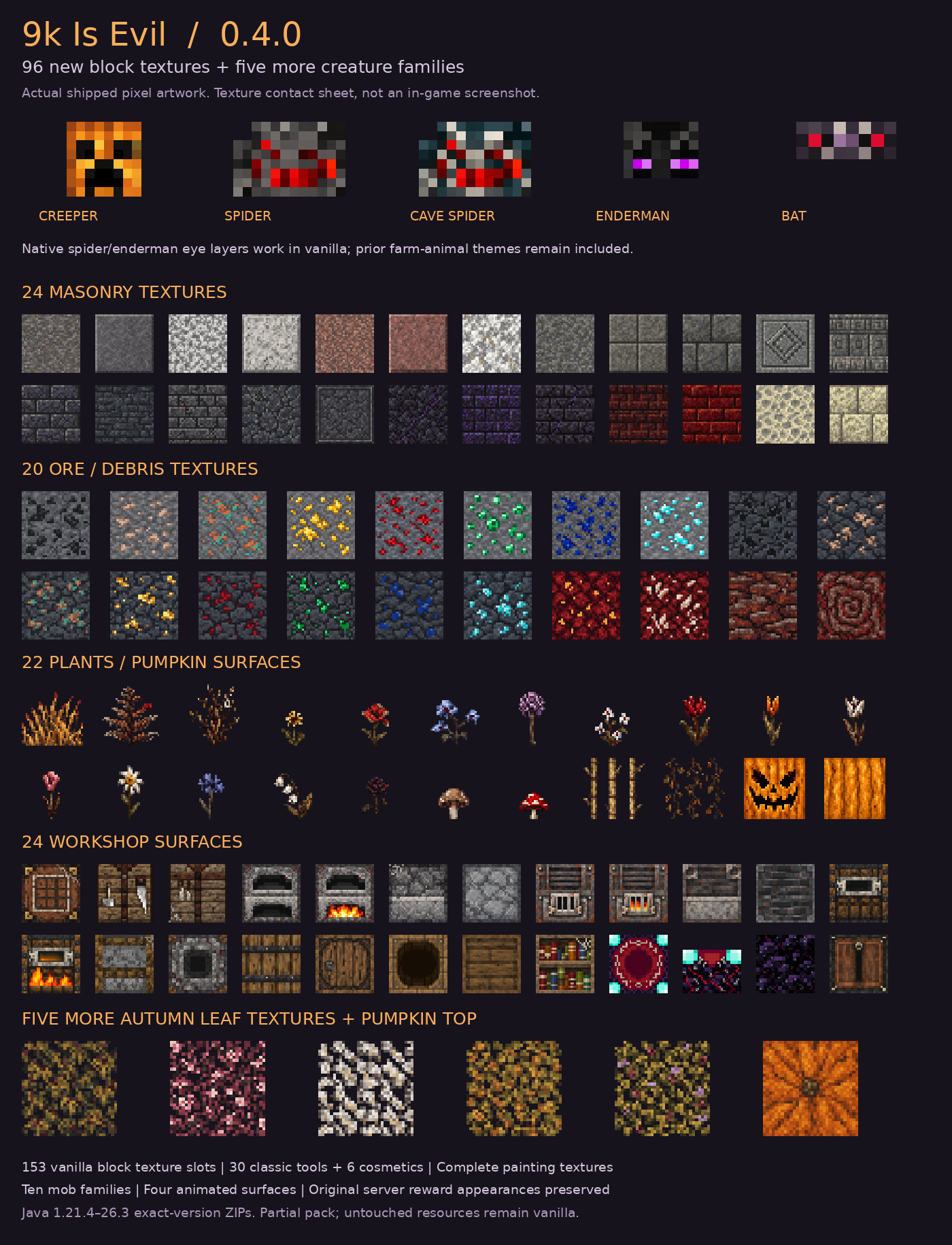 9k Is Evil pixel-art texture preview